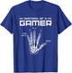 Skeleton Hand Anatomy of a Gamer Pajamas Computer Game Funny , Black, S T-Shirt - T-Shirt | Royal