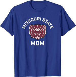 Missouri State University MSU Bears Arched Mom T-Shirt - T-Shirt | Royal
