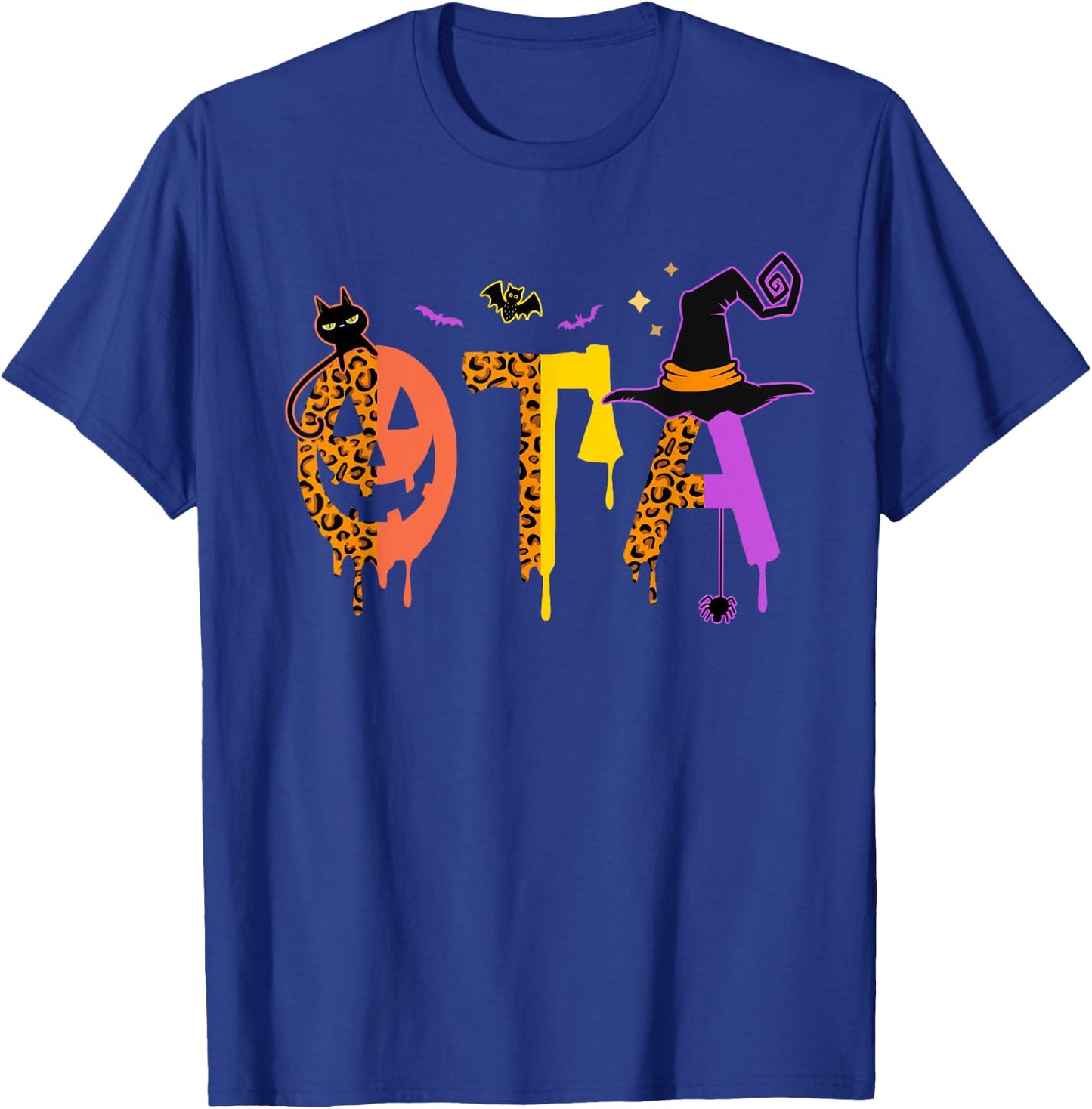 OTA Witch Leopard Occupational Therapy Assistant Halloween T-Shirt - T-Shirt | Royal