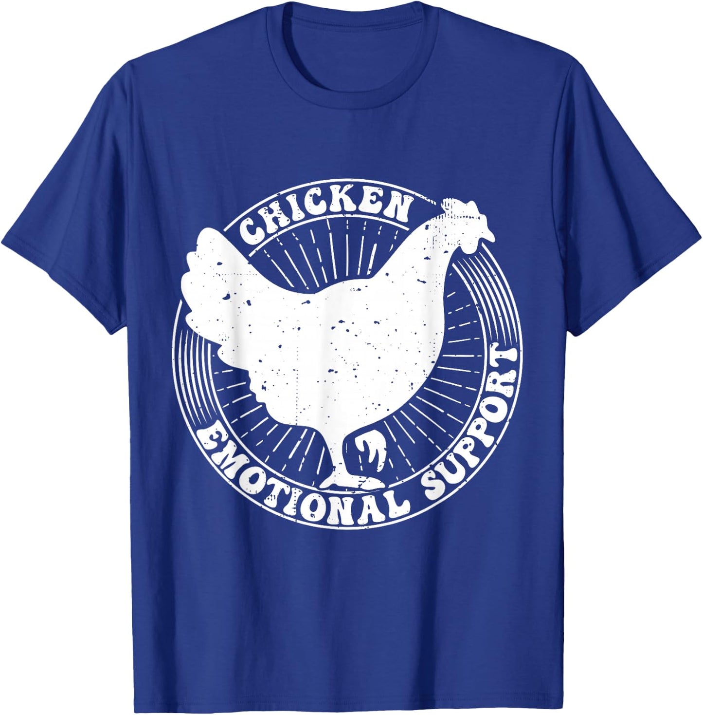 Chicken Emotional Support T-Shirt - T-Shirt | Royal