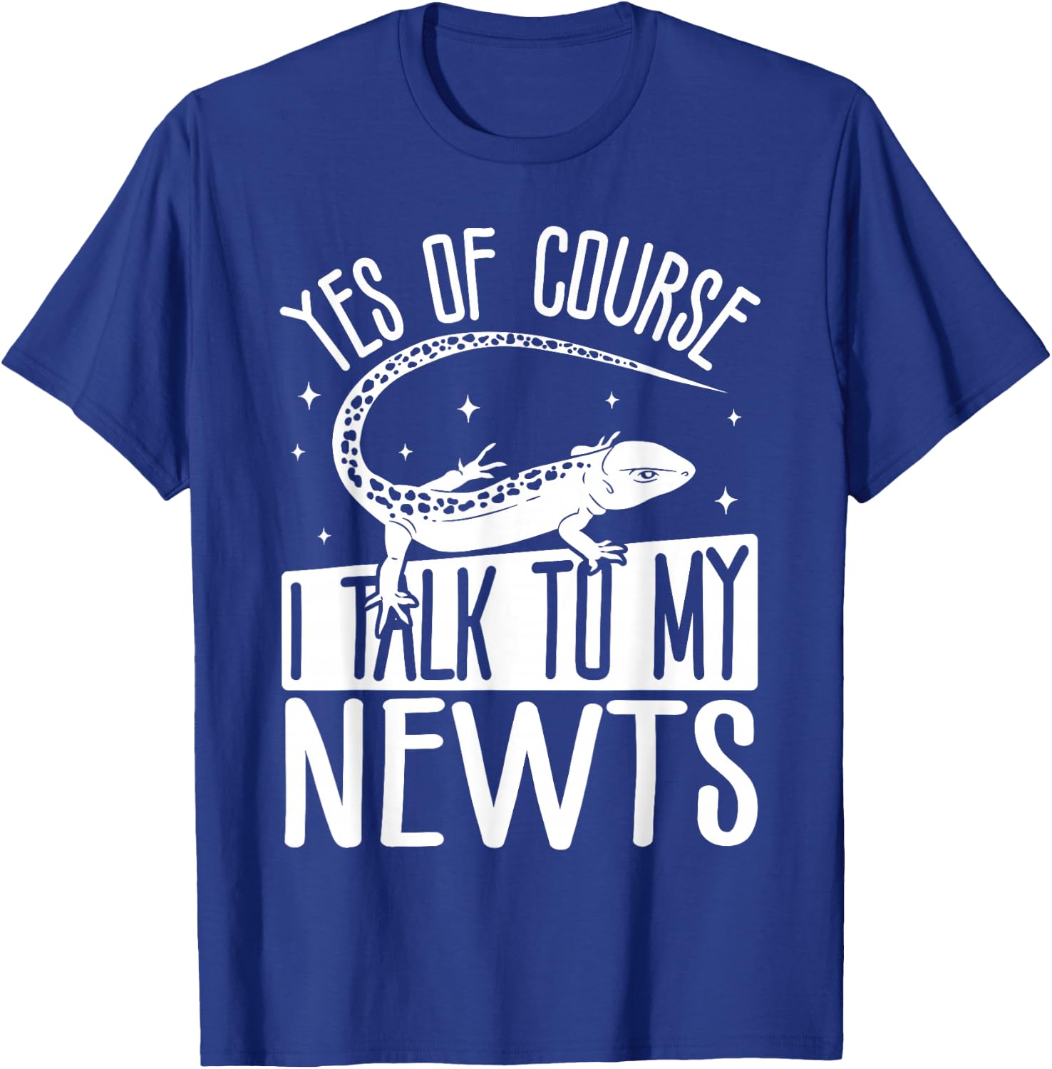 Newt Stuffed Animal Lizard Lover Reptile Keeper Newt T-Shirt - T-Shirt | Royal