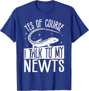 Newt Stuffed Animal Lizard Lover Reptile Keeper Newt T-Shirt - T-Shirt | Royal