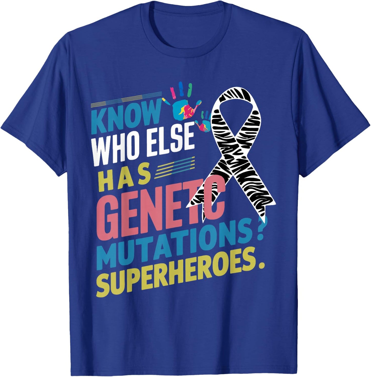 Women Rare Disease Awareness Day 2025 Rare Genes Superheroes T-Shirt - T-Shirt | Royal
