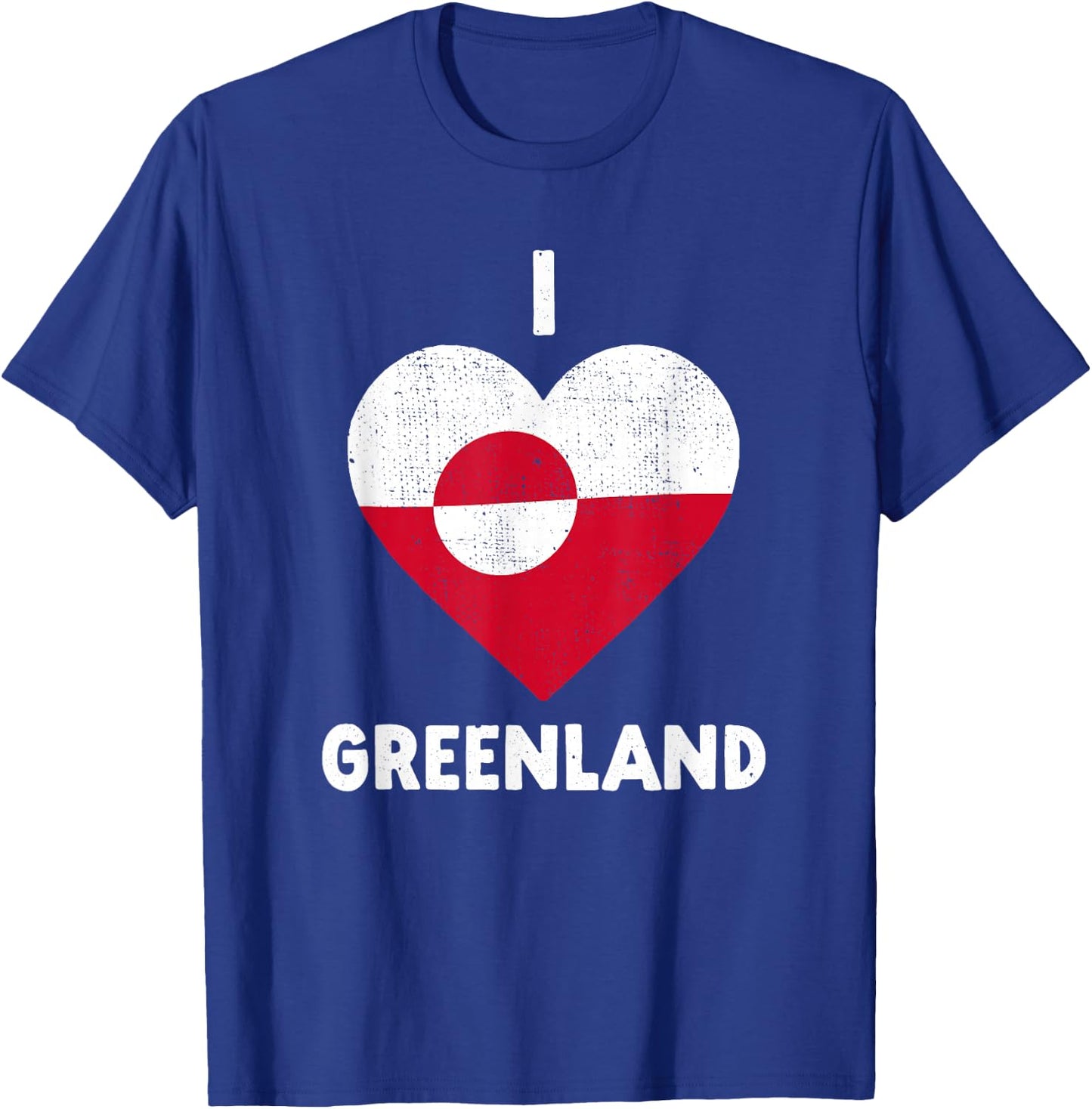 I Heart Greenland Flag - I Love Greenland T-Shirt - T-Shirt | Royal
