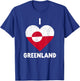 I Heart Greenland Flag - I Love Greenland T-Shirt - T-Shirt | Royal