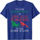 Sleighin Or Slayin Christmas Movie Funny Xmas T-Shirt - T-Shirt | Royal