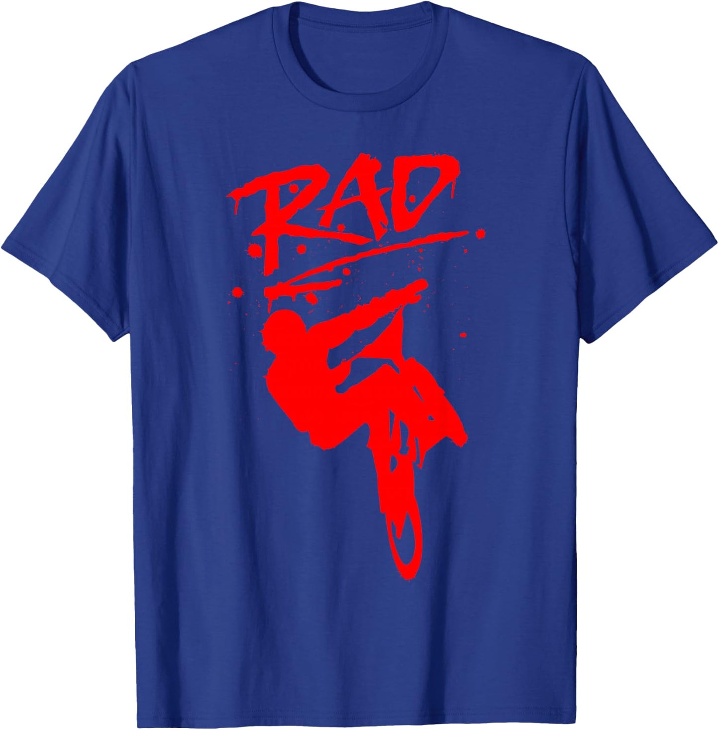 RAD Radical BMX Bike Redesign Graffiti Gnarly Retro Awesome T-Shirt - T-Shirt | Royal