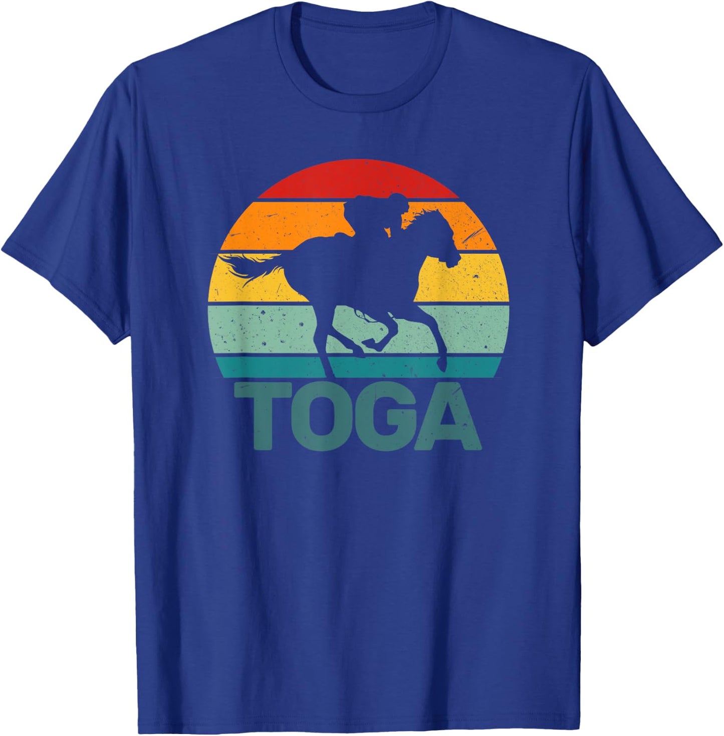 Saratoga Springs New York Toga Horse Racing T-Shirt - T-Shirt | Royal