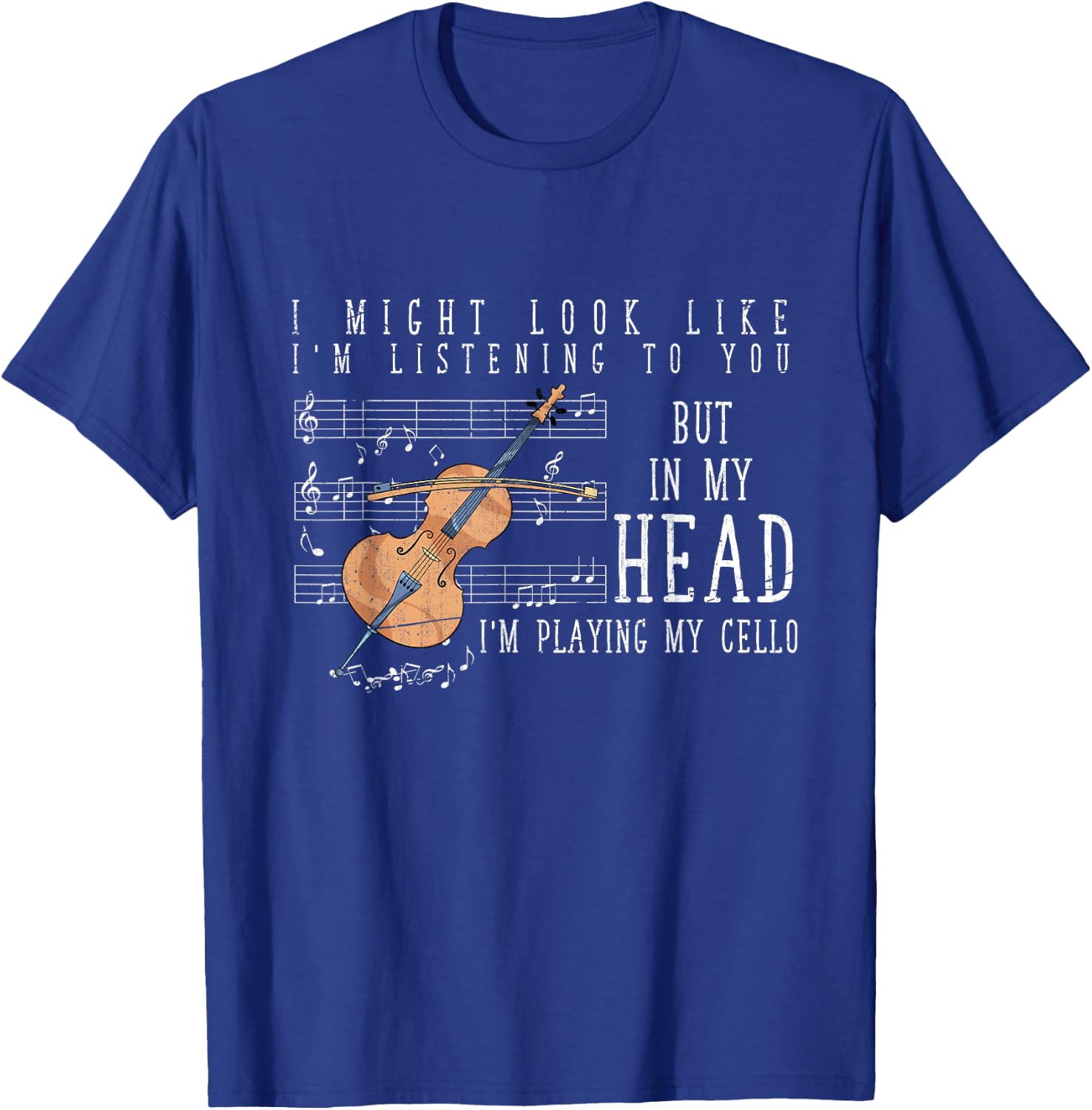 Funny Orchestra Musician Cellist Gift Cello T-Shirt - T-Shirt | Royal