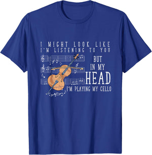 Funny Orchestra Musician Cellist Gift Cello T-Shirt - T-Shirt | Royal
