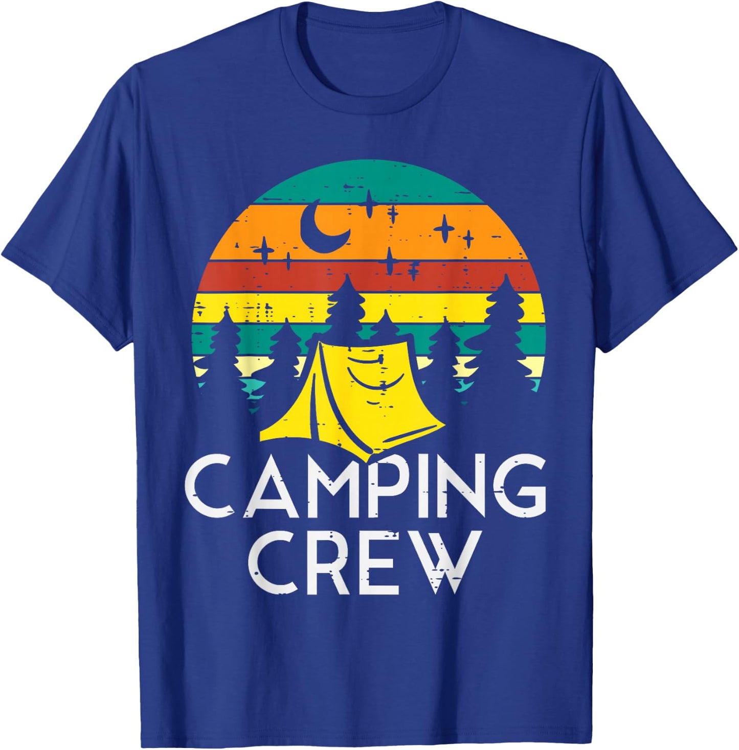 Camping Crew Cute Camper Boys Girls Kids Youth Toddler T-Shirt - T-Shirt | Royal
