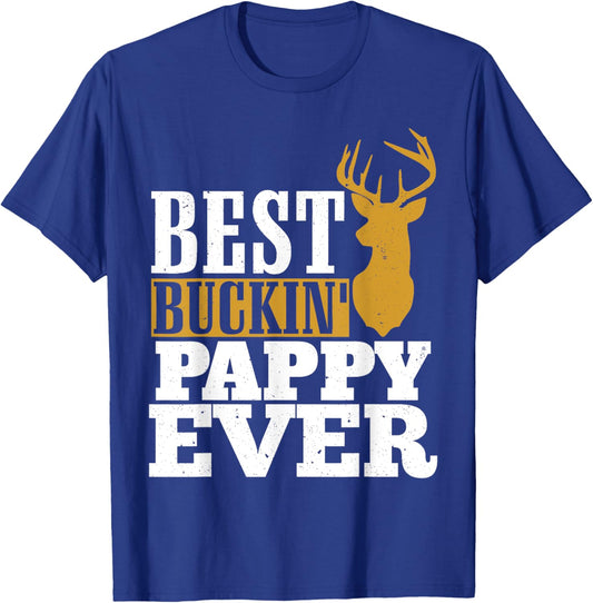 Best Buckin Pappy Ever Cool Pappy T-Shirt - T-Shirt | Royal