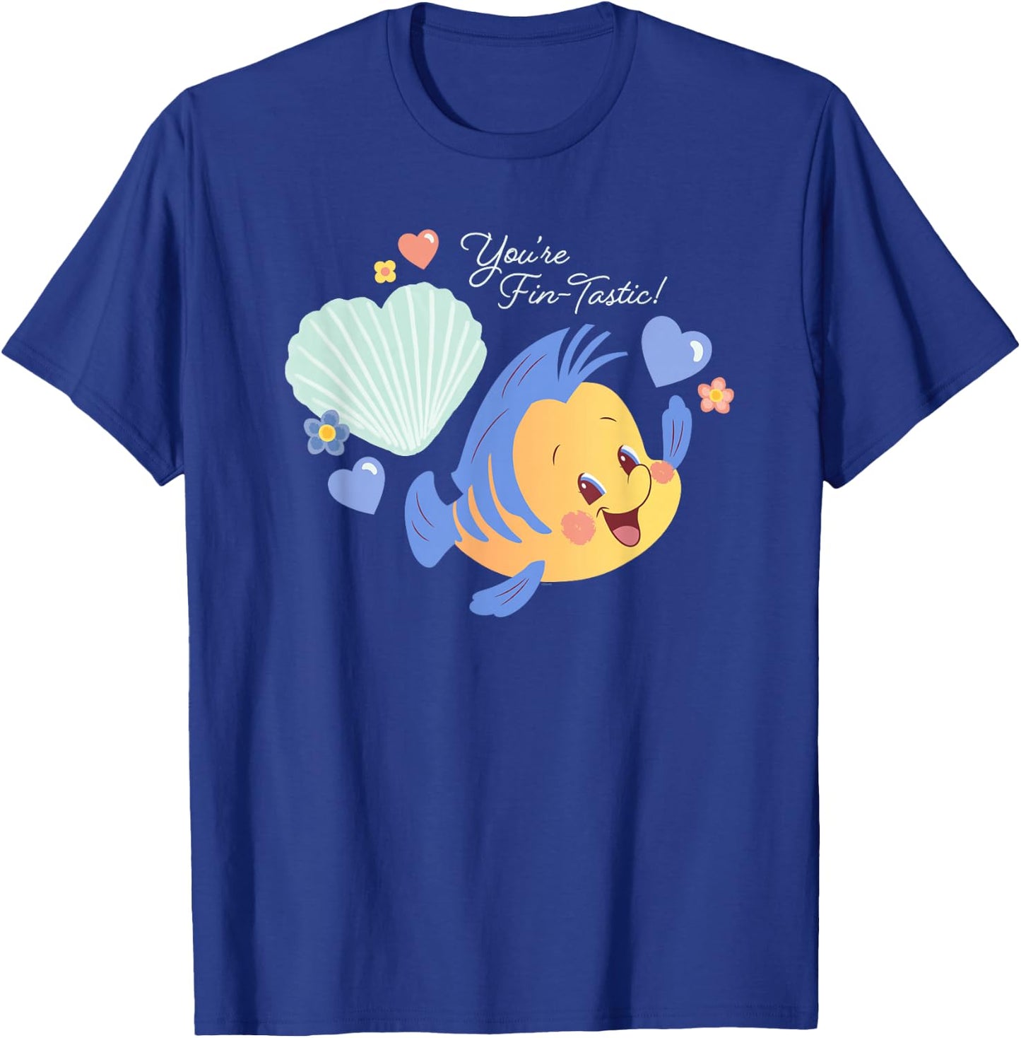 Disney Little Mermaid Flounder You’re Fin-Tastic Valentine’s T-Shirt - T-Shirt | Royal