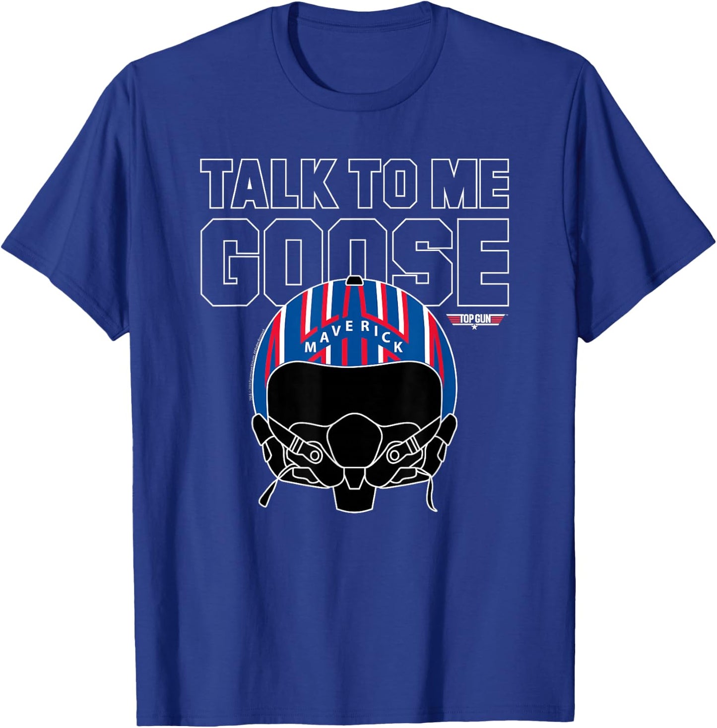 Top Gun Talk To Me Goose Maverick Helmet,Sleeveless T-Shirt - T-Shirt | Royal