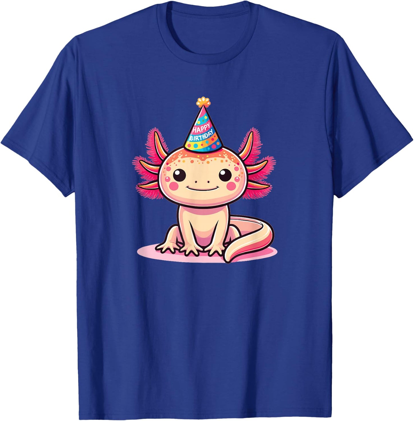 Birthday Axolotl For Kids A Birthday Axolotl T-Shirt - T-Shirt | Royal