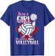 Just A Girl Who Loves Volleyball Quote for Volleyball Player T-Shirt - T-Shirt | Royal