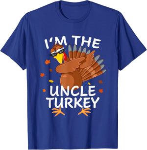 Uncle Turkey Matching Outfit Thanksgiving Pajamas Family T-Shirt - T-Shirt | Royal