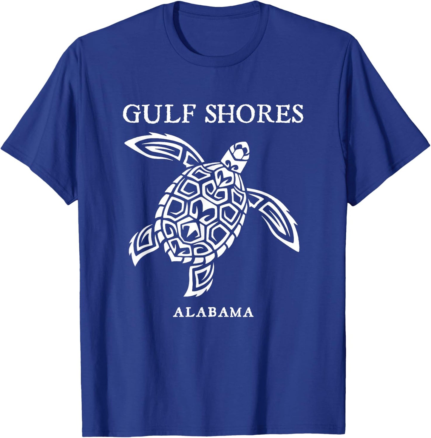Gulf Shores Alabama Retro Sea Turtle Boys Girls Toddler T-Shirt - T-Shirt | Royal