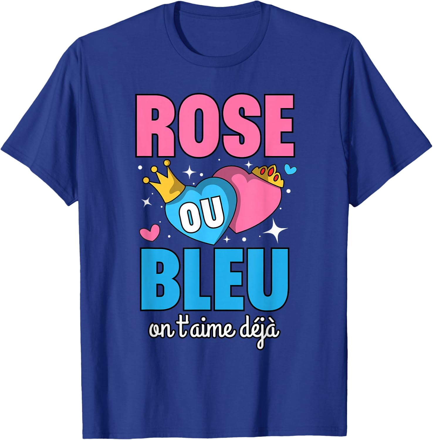 gender reveal baby sex announcement baby shower surprise , Black, S T-Shirt - T-Shirt | Royal