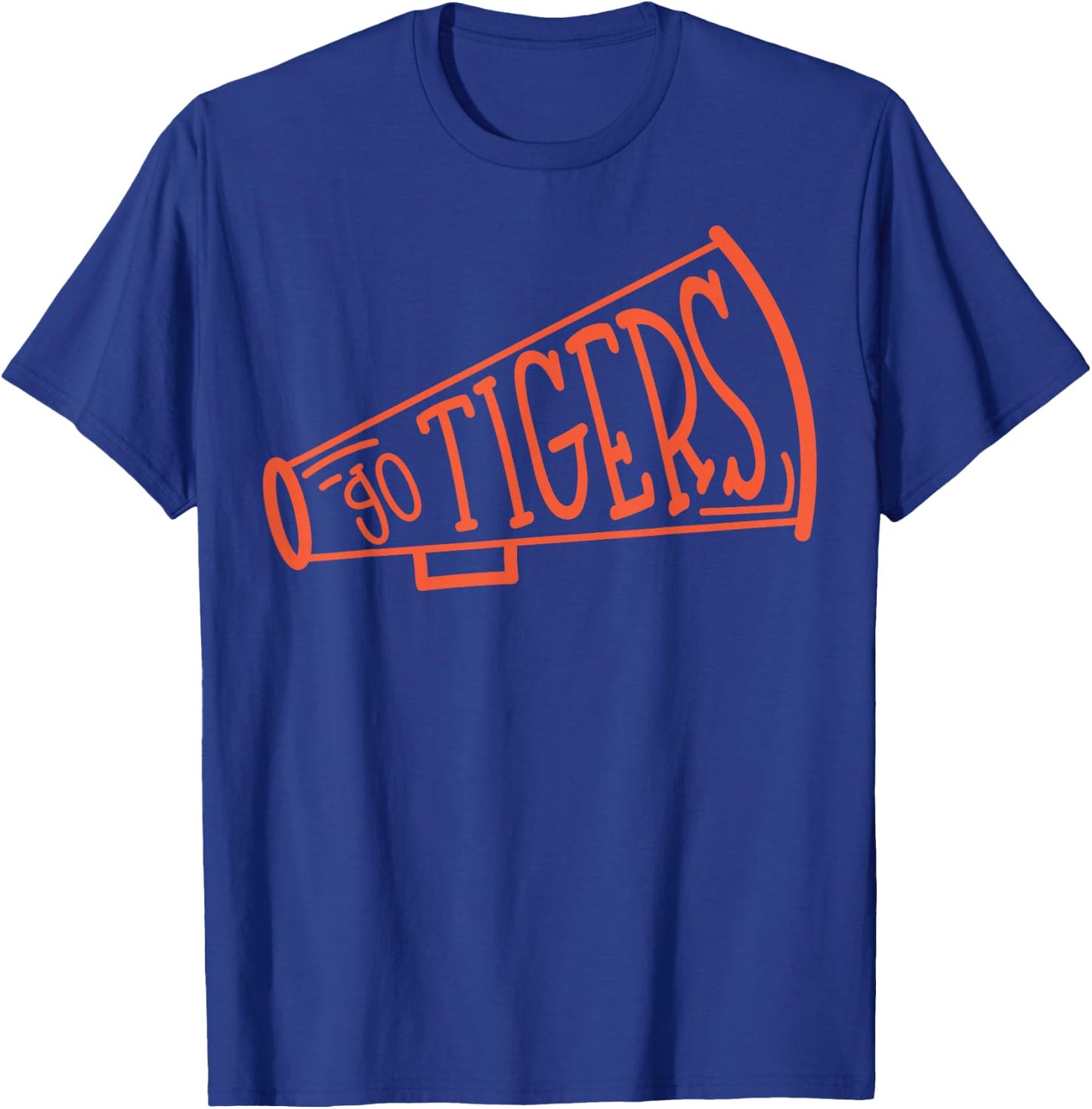 Go Cheer Tigers Football T-Shirt - T-Shirt | Royal