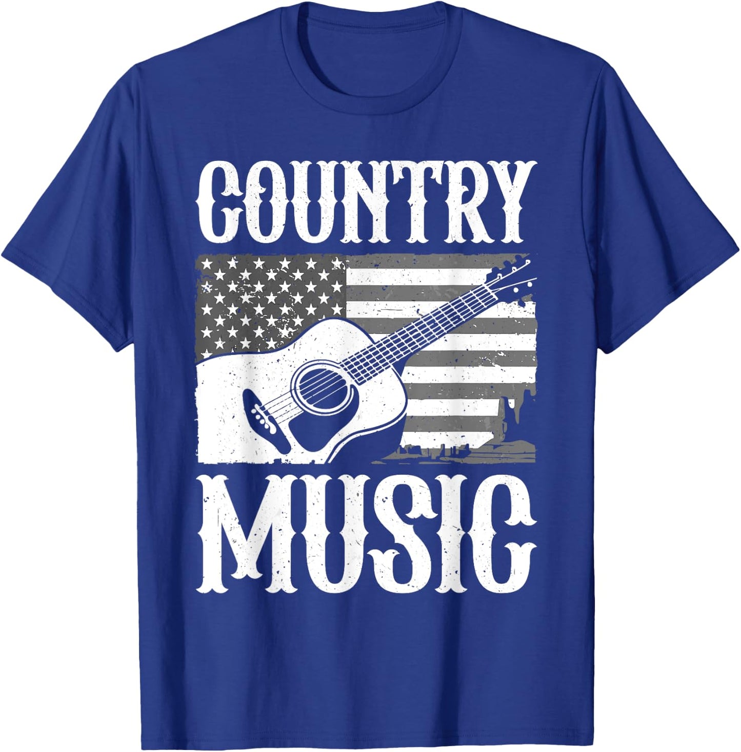 Cool Country Music Art Women Classic Country Music T-Shirt - T-Shirt | Royal