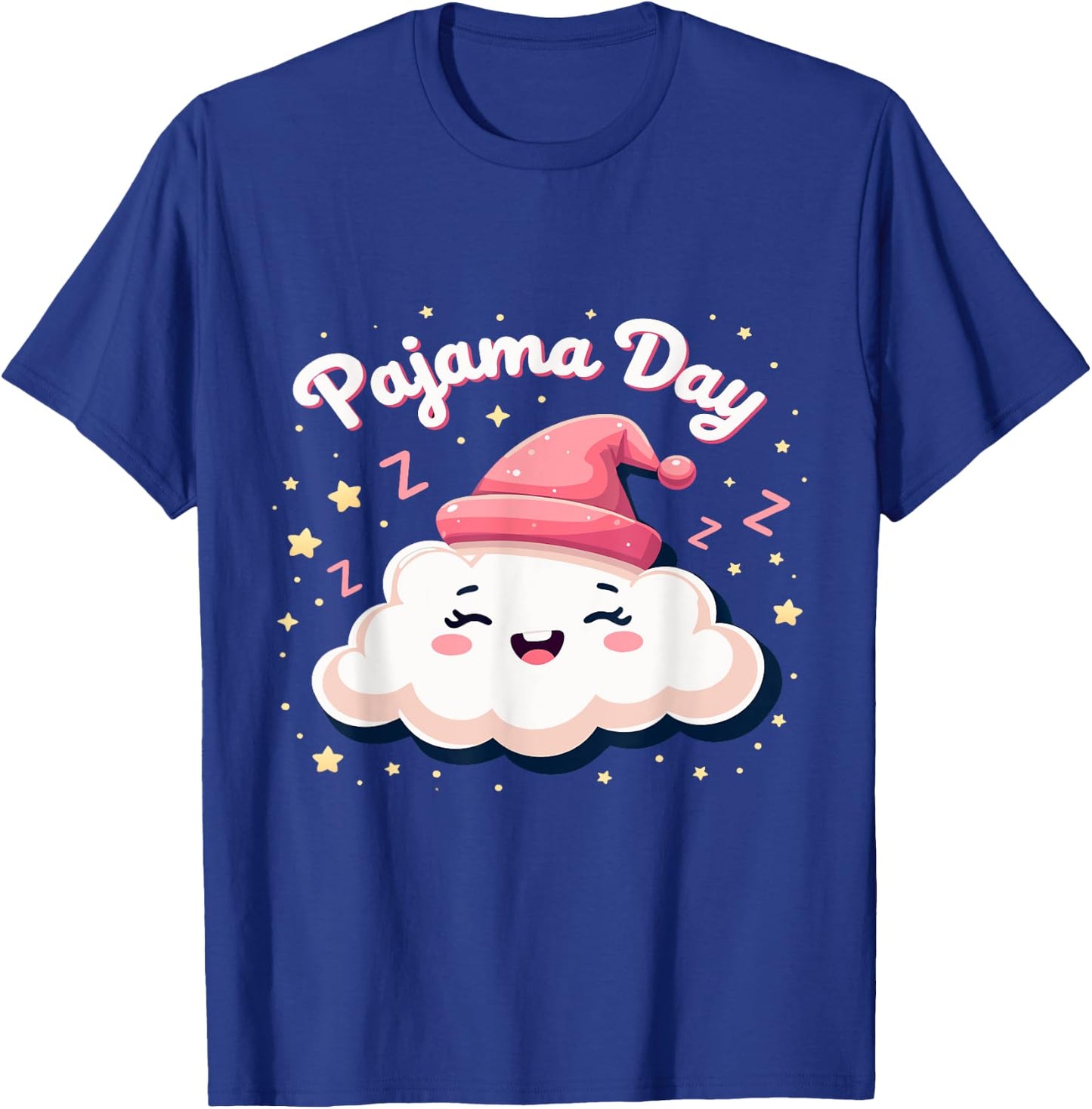 Pajama Day School Spirit Week Fun Cloud Teacher Student Cute T-Shirt - T-Shirt | Royal