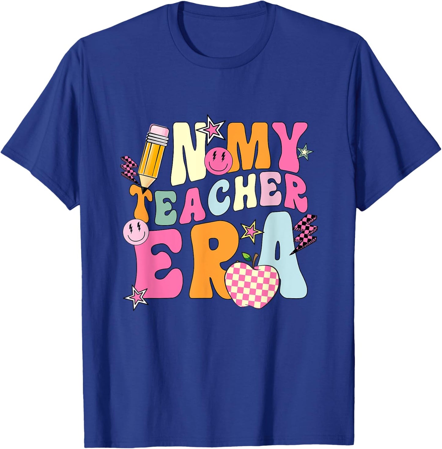 In My Teacher Era First Day Of School Back To School Retro T-Shirt - T-Shirt | Royal