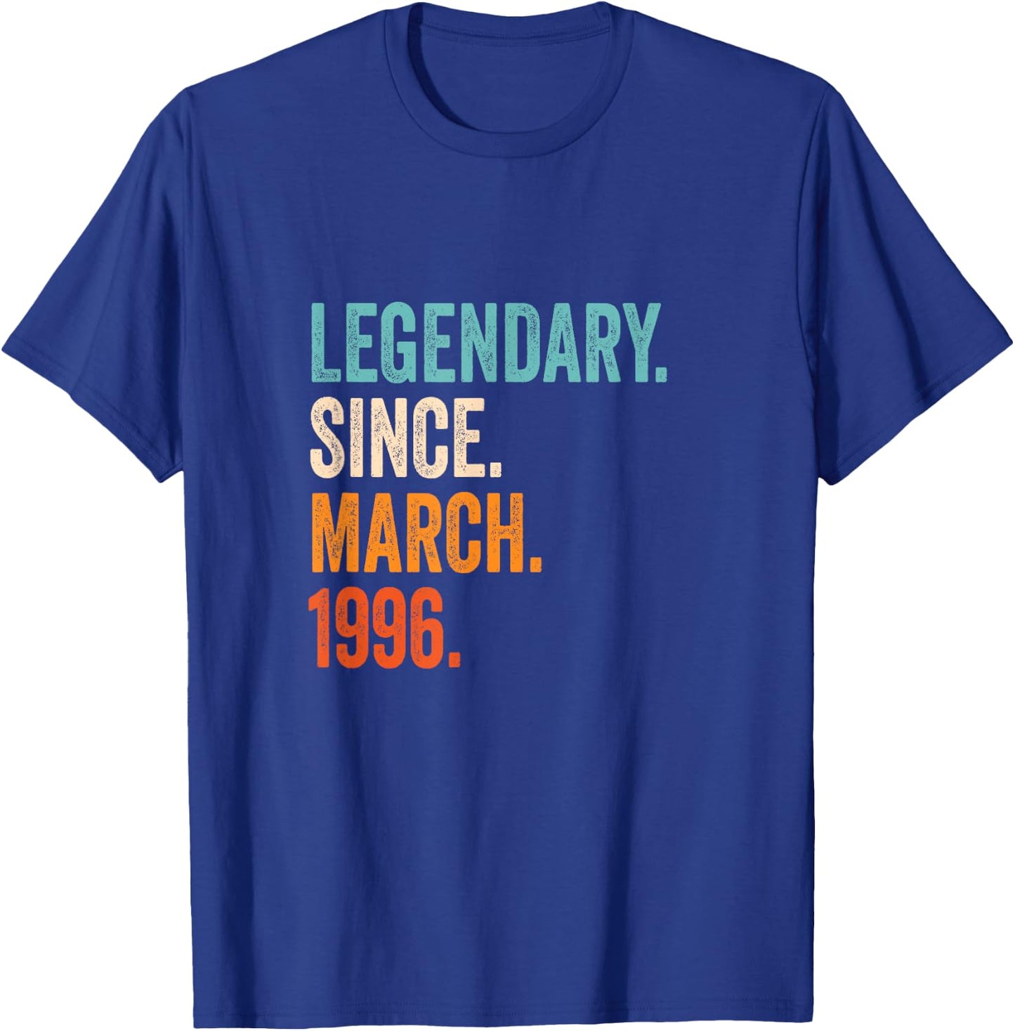 Legendary Since March 1996 T-Shirt - T-Shirt | Royal
