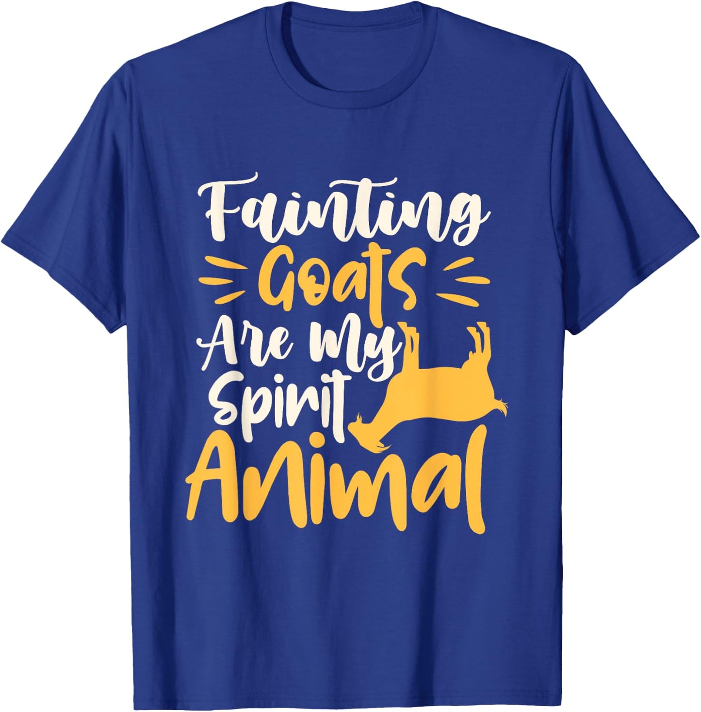 Fainting Goats Are My Spirit Animal - Goat Lover Farming T-Shirt - T-Shirt | Royal