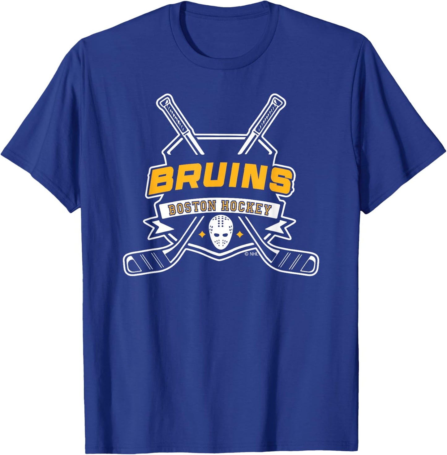 Boston Bruins Hockey Sticks Black Officially Licensed T-Shirt - T-Shirt | Royal
