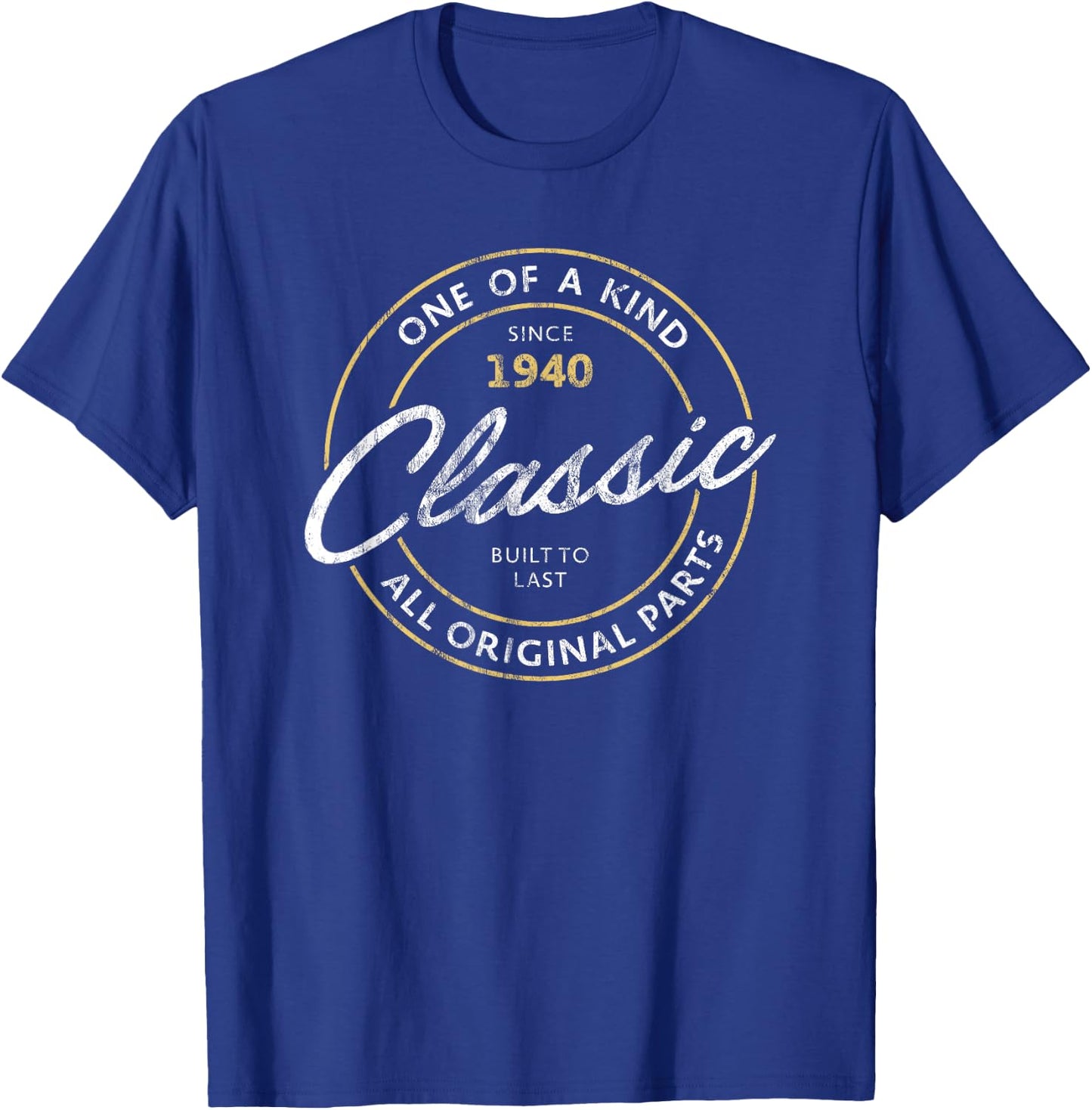 Classic Since 1940 Vintage 85th Birthday T-Shirt - T-Shirt | Royal