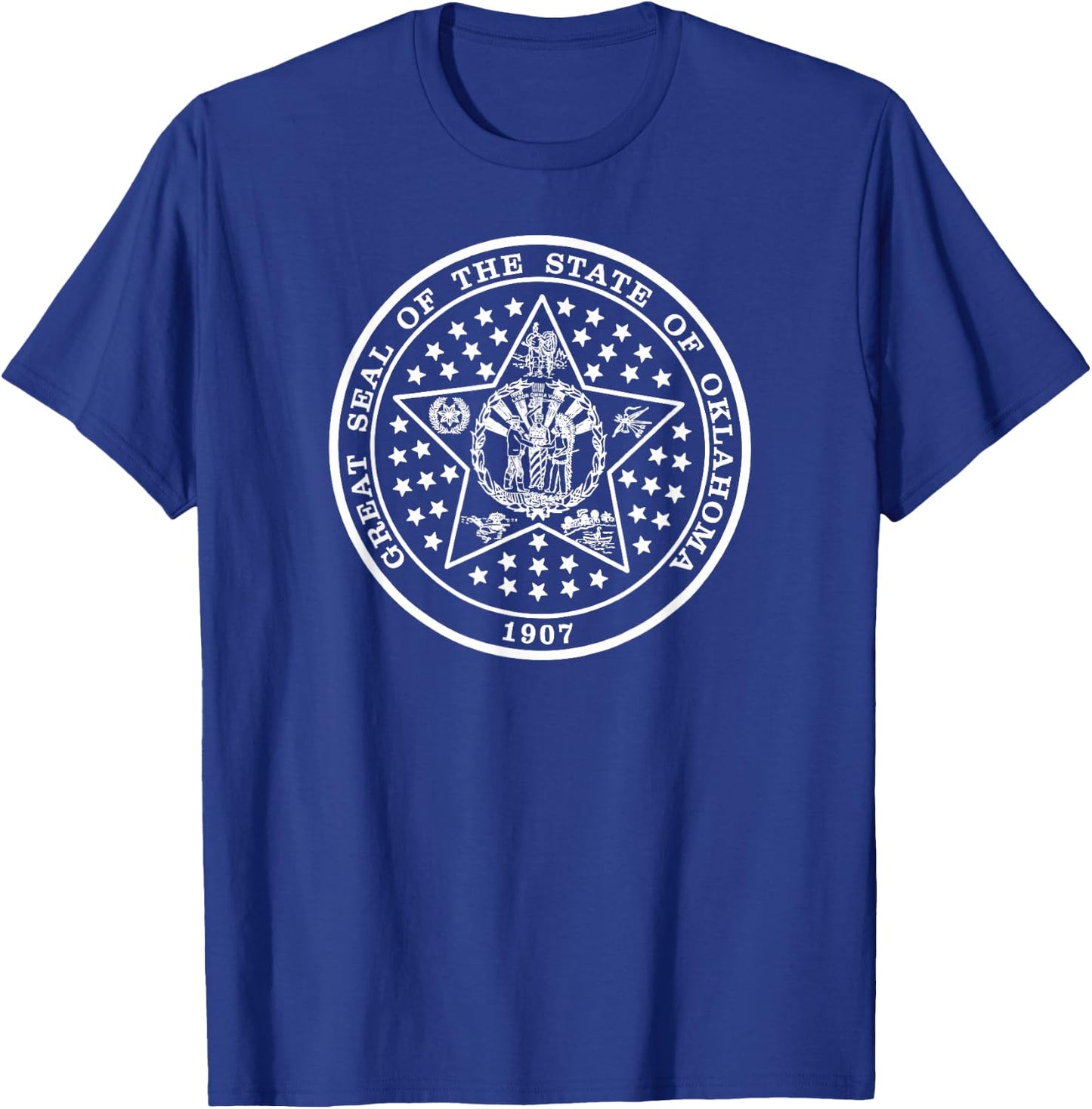 Oklahoma State Flag T-Shirt - T-Shirt | Royal