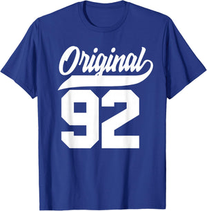 33rd Birthday Gift Man Woman Original Vintage 1992 T-Shirt - T-Shirt | Royal