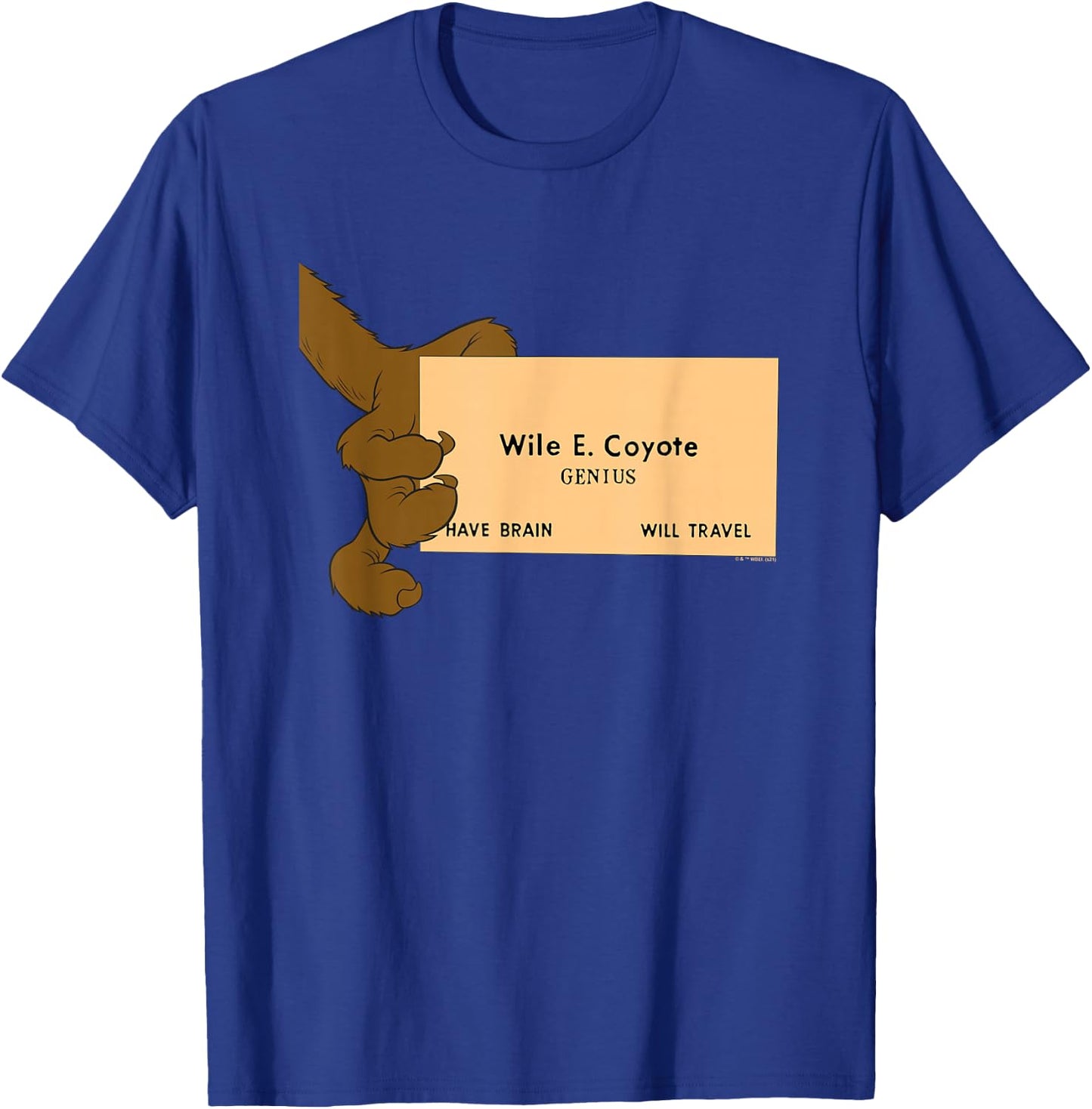 Looney Tunes Wile E. Coyote Genius T-Shirt - T-Shirt | Royal