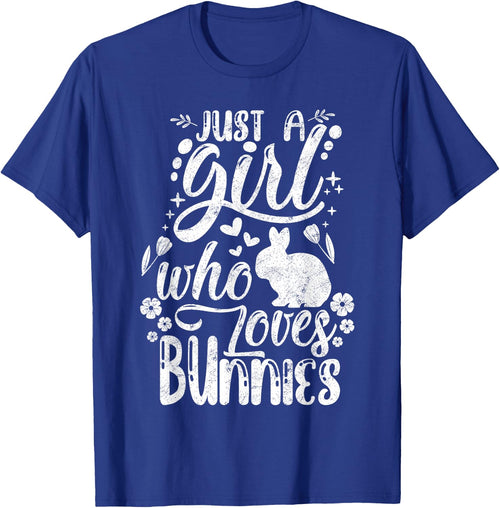 Funny Just A Girl Who Loves Bunnies Cute Rabbit Lover