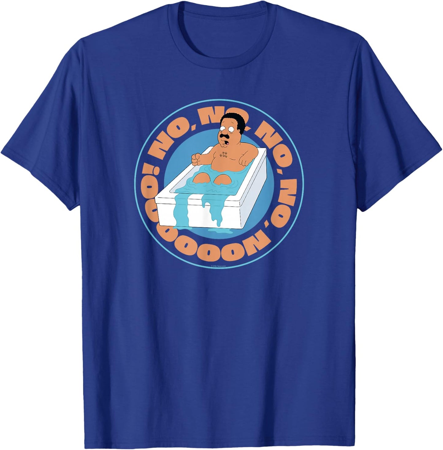 Ripple Junction x Family Guy Cleveland Brown Bathtub , blue T-Shirt - T-Shirt | Royal