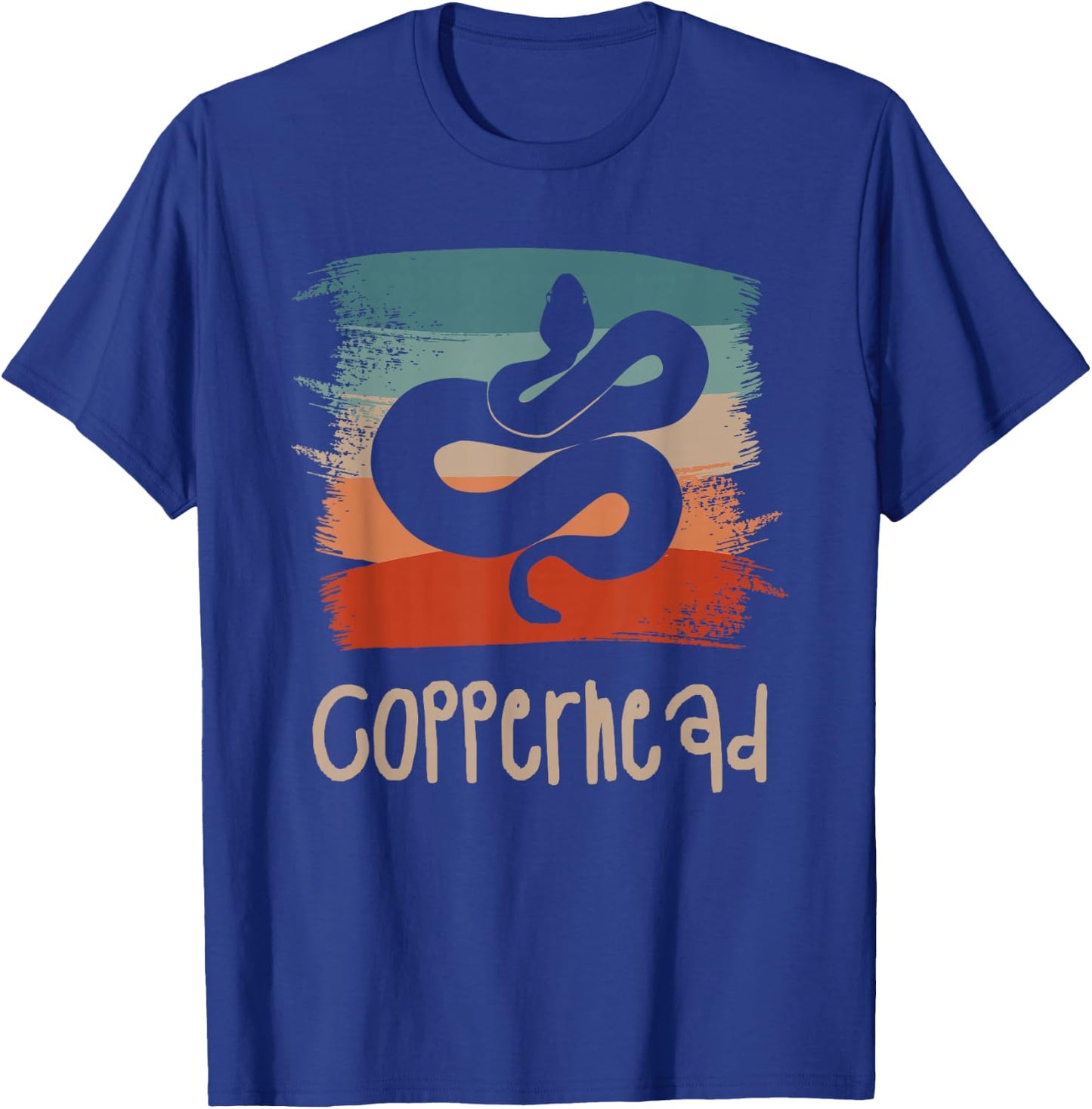 Retro Vintage Copperhead Copperheads T-Shirt - T-Shirt | Royal