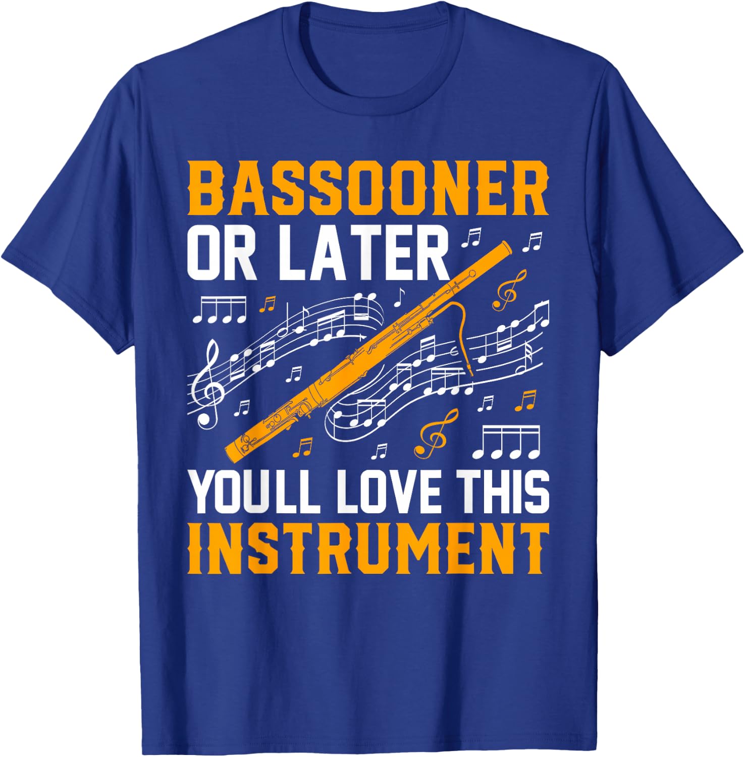 Bassoon Player Music Orchestra Bassoon & Bassoonist T-Shirt - T-Shirt | Royal