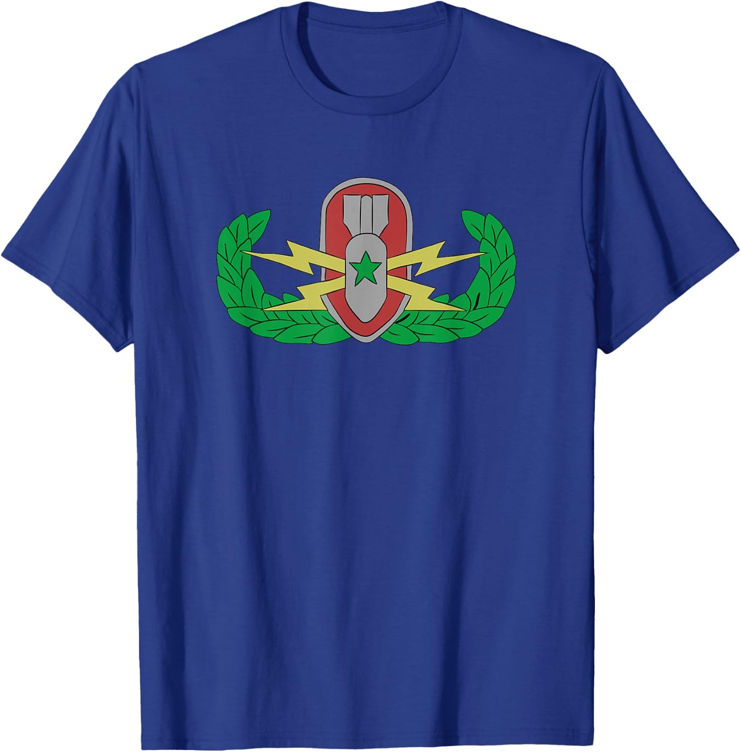 EOD Badge Warrior - Explosive Ordnance Disposal T-Shirt - T-Shirt | Royal