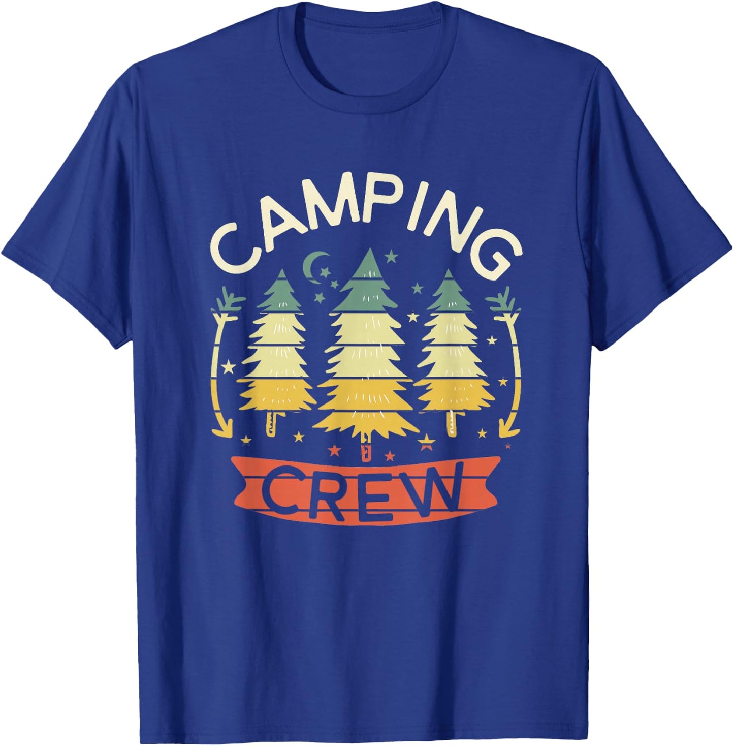 Camping Crew Shirt Kids Family Camping Shirts Matching Group T-Shirt - T-Shirt | Royal