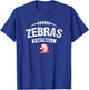 Claremore Zebras Logo Football Distressed HS T-Shirt - T-Shirt | Royal