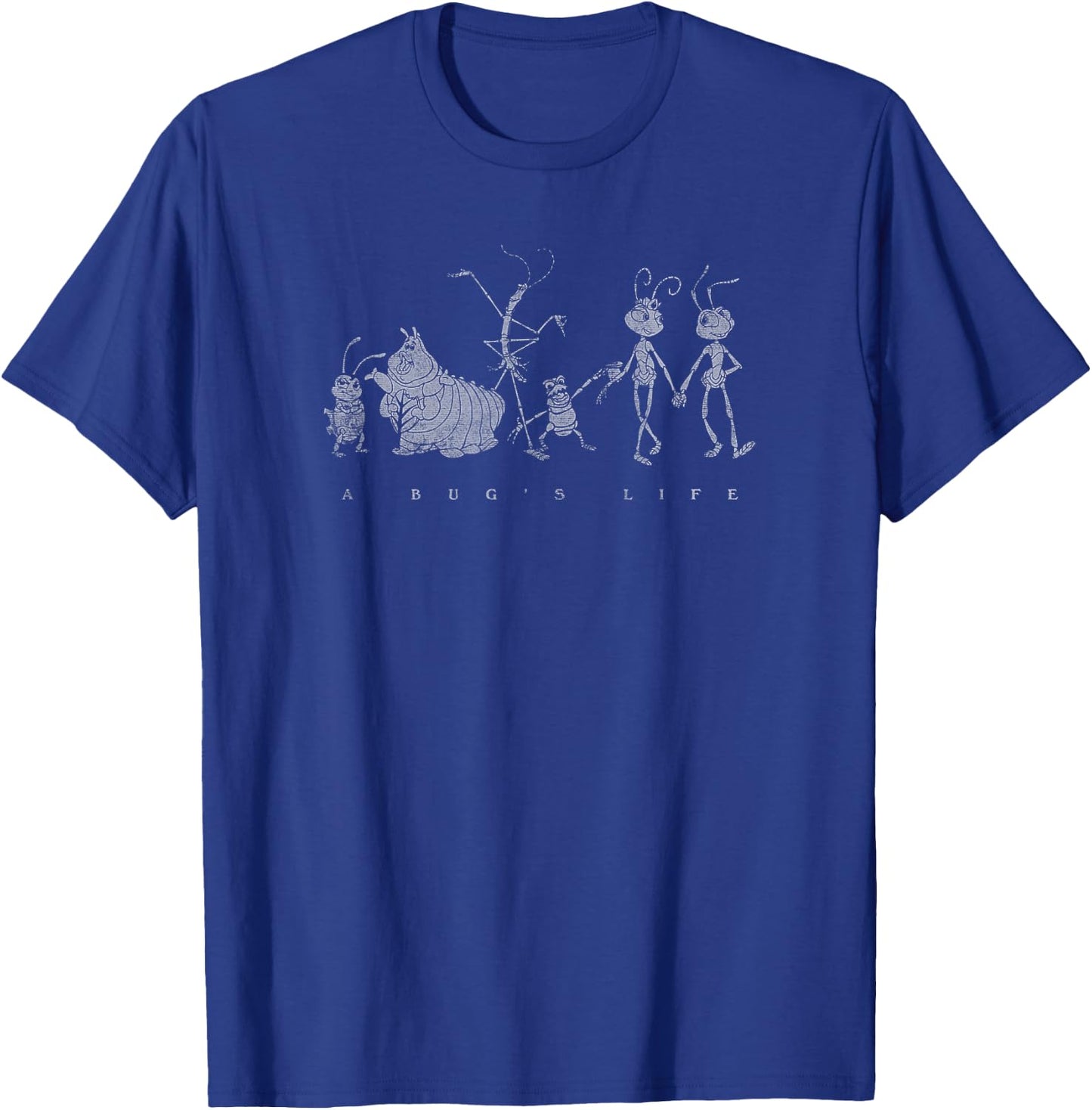 Disney Pixar A Bug's Life Character Line Up T-Shirt - T-Shirt | Royal