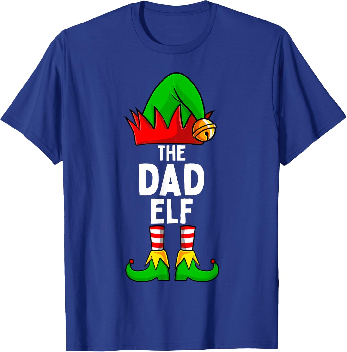 Dad Elf Matching Family Christmas Men T-Shirt - T-Shirt | Royal