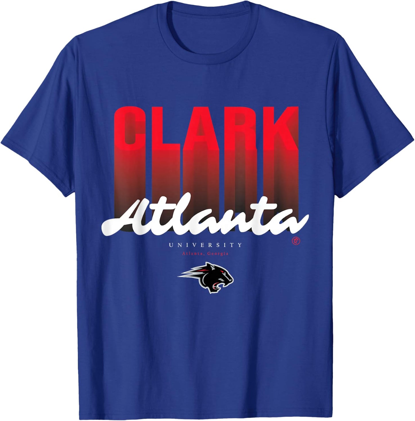 The Yard Essentials - Clark Atlanta University - CAU Fade T-Shirt - T-Shirt | Royal