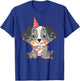 Australian Shepherd Birthday for Children T-Shirt - T-Shirt | Royal