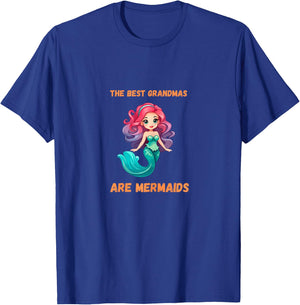 Best Grandmas Are Mermaids Granny T-Shirt - T-Shirt | Royal