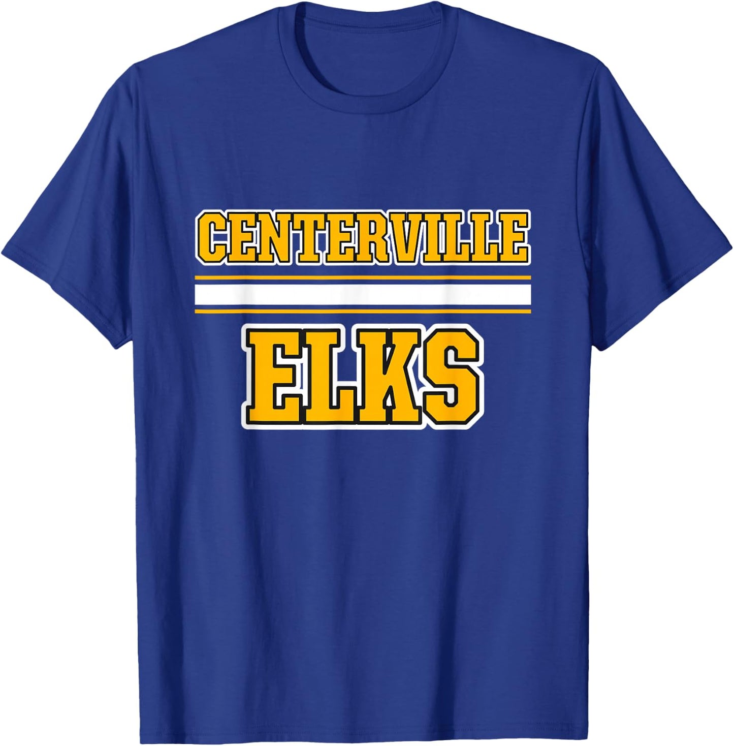 Centerville Elks Horizontal Stripes T-Shirt - T-Shirt | Royal