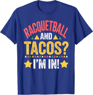 Funny Racquetball Design Women Racquetball Player T-Shirt - T-Shirt | Royal