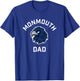 Monmouth University Hawks Arched Dad T-Shirt - T-Shirt | Royal
