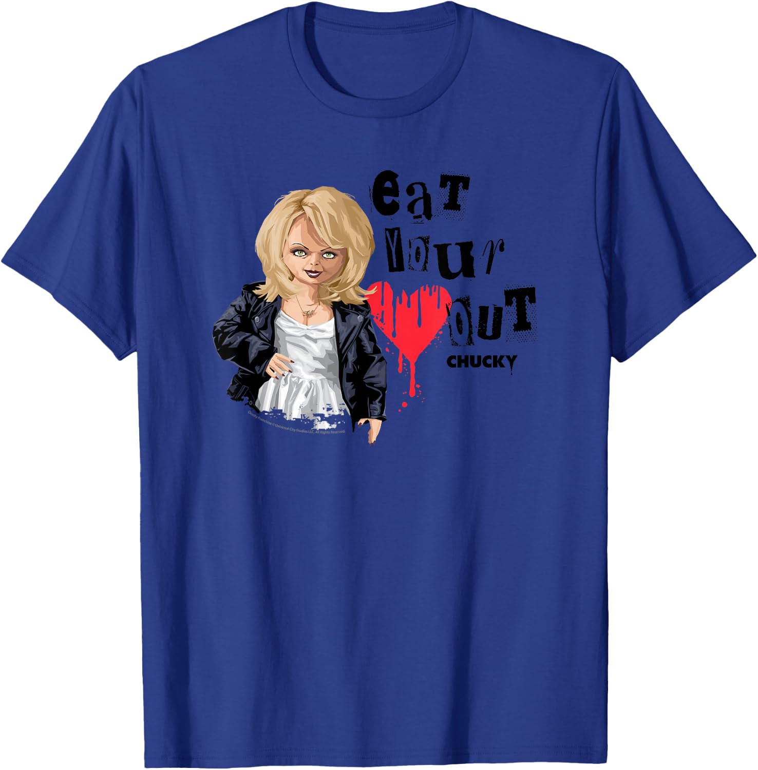Chucky Tiffany Eat Your Heart Out Valentine T-Shirt - T-Shirt | Royal